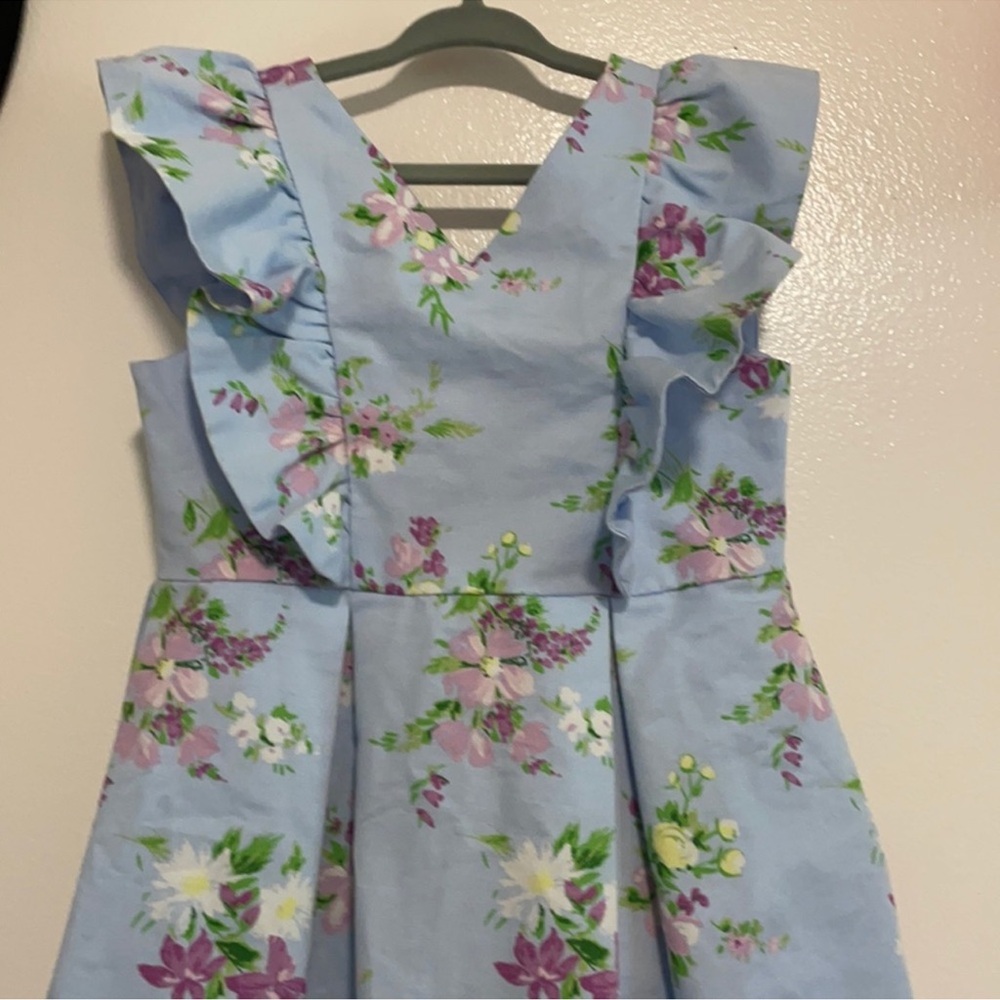 Janie and Jack Blue Floral Kids Dress